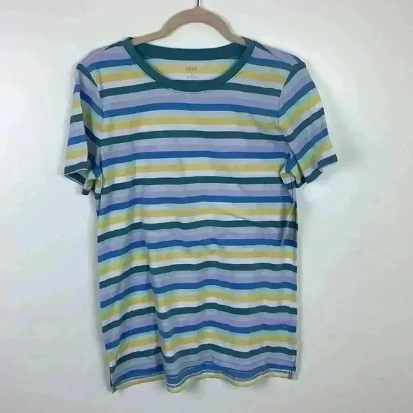 🆕nwt Ana Cali Striped T-Shirt - Size M - Picture 1 of 6